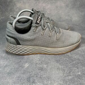 NOBULL Gray Knit Runner Training Shoes Mens Size 8 Women 9.5 Athletic Sneakers